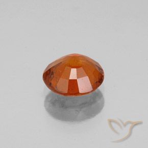 Grenat Hessonite Orange rougeâtre naturelle Coupe roude, 1.22 ct, VS-SI