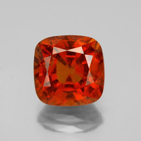 Grenat Hessonite Cannelle Orange naturelle Coupe coussin, 4.15 ct, SI