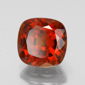 Grenat hessonite orange naturelle coupe coussin, 2,79 ct, VS