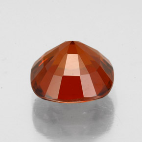 Grenat hessonite orange naturelle coupe coussin, 2,61 ct, VS