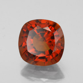 Grenat hessonite orange naturelle coupe coussin, 2,27 ct, VS-SI