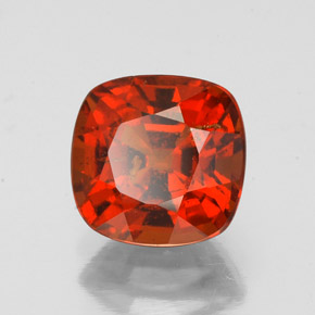 Grenat hessonite orange naturelle coupe coussin, 2,45 ct, VS-SI