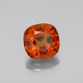 Grenat hessonite orange naturelle coupe coussin, 2,40 ct, VS-SI