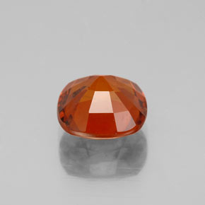 Grenat hessonite orange naturelle coupe coussin, 2,40 ct, VS-SI