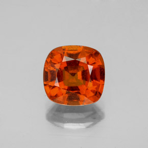 Grenat hessonite rouge naturelle coupe coussin, 2,21 ct, VS-SI