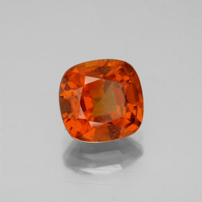 Grenat hessonite rouge naturelle coupe coussin, 2,21 ct, VS-SI
