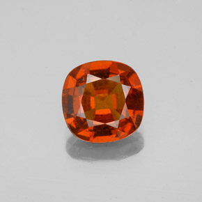 Grenat hessonite rouge naturelle coupe coussin, 1,68 ct, VS-SI