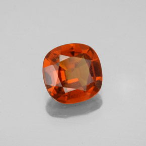 Grenat hessonite rouge naturelle coupe coussin, 1,68 ct, VS-SI