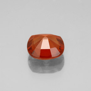 Grenat hessonite rouge naturelle coupe coussin, 1,68 ct, VS-SI