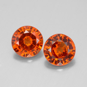 Achetez naturel ct Cannelle Orange Grenat Hessonite gems, Coupe roude, En provenance Madagascar chez GemSelect. En stock, livraison internationale!