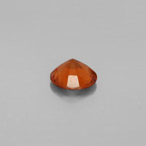 Grenat Hessonite Cannelle Orange naturelle Coupe roude, 1.25 ct, SI