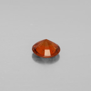 Grenat hessonite orange naturelle coupe roude, 1,02 ct, SI