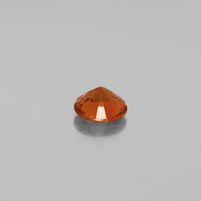 Grenat hessonite orange naturelle coupe roude, 0,71 ct, VS-SI