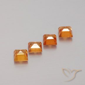 Shop natural 1.38ct Orange moyen-foncé Grenat Hessonite gems, Carré, from Sri Lanka at GemSelect. In stock, global shipping!