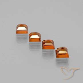 Shop natural 1.45ct Orange foncé Grenat Hessonite gems, Carré, from Sri Lanka at GemSelect. In stock, global shipping!