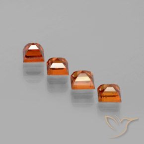Achetez naturel 1.39ct Orange moyen-foncé Grenat Hessonite gems, Carré, En provenance Sri Lanka chez GemSelect. En stock, livraison internationale!