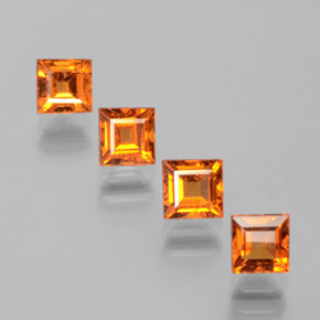 Achetez naturel 2.05ct Orange brunâtre Grenat Hessonite gems, Carré, En provenance Sri Lanka chez GemSelect. En stock, livraison internationale!