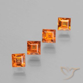 Shop natural 1.47ct Orange jaunâtre Grenat Hessonite gems, Carré, from Sri Lanka at GemSelect. In stock, global shipping!