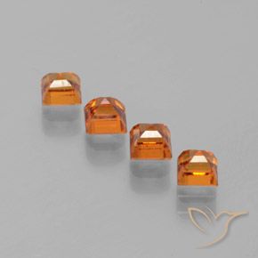 Shop natural 1.47ct Orange jaunâtre Grenat Hessonite gems, Carré, from Sri Lanka at GemSelect. In stock, global shipping!