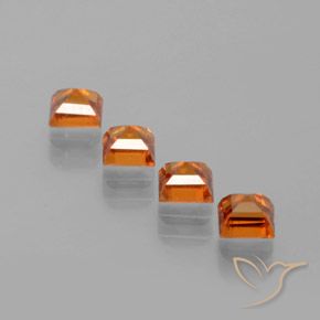 Shop natural 1.30ct Orange moyen Grenat Hessonite gems, Carré, from Sri Lanka at GemSelect. In stock, global shipping!