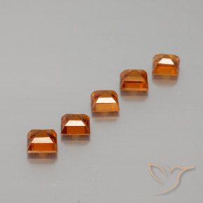 Shop natural 1.59ct Orange moyen-foncé Grenat Hessonite gems, Carré, from Sri Lanka at GemSelect. In stock, global shipping!