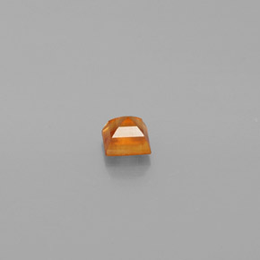 Grenat hessonite orange naturelle carré, 0,31 ct, VS