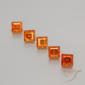 Shop natural 1.82ct Orange foncé Grenat Hessonite gems, Carré, from Sri Lanka at GemSelect. In stock, global shipping!