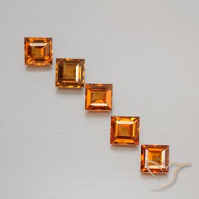 Shop natural 1.43ct Orange foncé Grenat Hessonite gems, Carré, from Sri Lanka at GemSelect. In stock, global shipping!