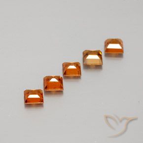Shop natural 1.43ct Orange foncé Grenat Hessonite gems, Carré, from Sri Lanka at GemSelect. In stock, global shipping!