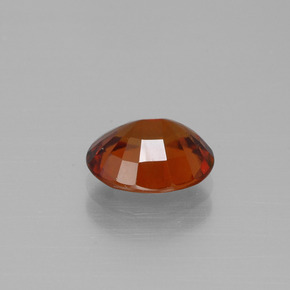 Grenat hessonite rouge naturelle coupe ovale, 2,17 ct, VS