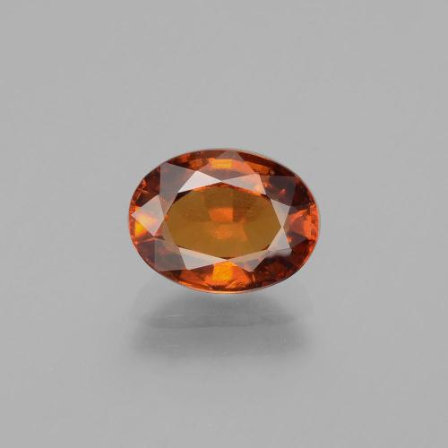 Grenat Hessonite Orange moyen naturelle Coupe ovale, 2.05 ct, VS