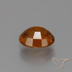 Grenat Hessonite Orange rougeâtre naturelle ovale, 2.11 ct, VS-SI