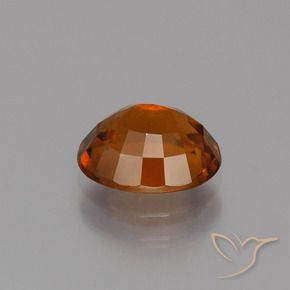 Grenat Hessonite Orange foncé naturelle ovale, 2.09 ct, VS