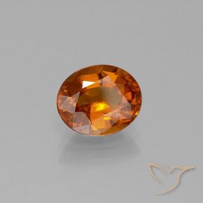 Grenat Hessonite Orange moyen naturelle ovale, 1.81 ct, VS