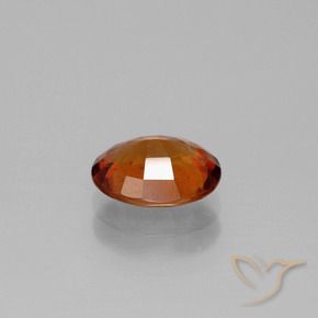 Grenat Hessonite Orange foncé naturelle ovale, 1.65 ct, VS