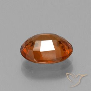 Grenat Hessonite Orange moyen naturelle ovale, 1.77 ct, VS