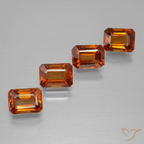 Shop natural 4.79ct Orange foncé Grenat Hessonite gems, Octogone / coupe Émeraude, from Sri Lanka at GemSelect. In stock, global shipping!
