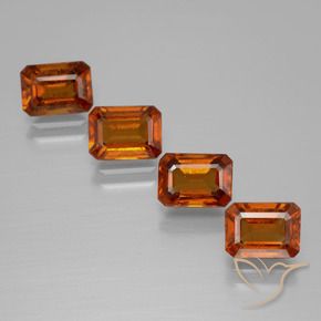 Shop natural 5.00ct Orange moyen Grenat Hessonite gems, Octogone / coupe Émeraude, from Sri Lanka at GemSelect. In stock, global shipping!