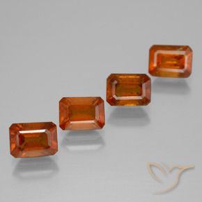 Shop natural 5.05ct Orange moyen Grenat Hessonite gems, Octogone / coupe Émeraude, from Sri Lanka at GemSelect. In stock, global shipping!