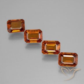 Shop natural 4.35ct Orange moyen Grenat Hessonite gems, Octogone / coupe Émeraude, from Sri Lanka at GemSelect. In stock, global shipping!