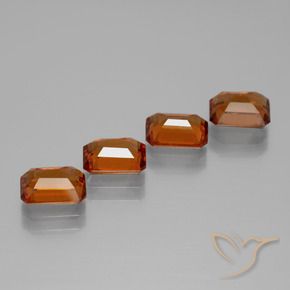Shop natural 4.35ct Orange moyen Grenat Hessonite gems, Octogone / coupe Émeraude, from Sri Lanka at GemSelect. In stock, global shipping!