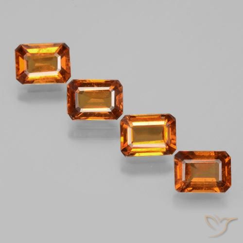 Shop natural 4.14ct Orange moyen Grenat Hessonite gems, Octogone / coupe Émeraude, from Sri Lanka at GemSelect. In stock, global shipping!