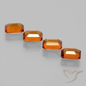 Shop natural 4.14ct Orange moyen Grenat Hessonite gems, Octogone / coupe Émeraude, from Sri Lanka at GemSelect. In stock, global shipping!