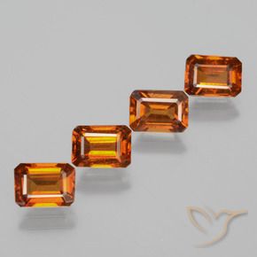 Shop natural 4.91ct Orange moyen Grenat Hessonite gems, Octogone / coupe Émeraude, from Sri Lanka at GemSelect. In stock, global shipping!