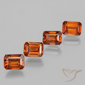 Shop natural 4.89ct Orange rougeâtre Grenat Hessonite gems, Octogone / coupe Émeraude, from Sri Lanka at GemSelect. In stock, global shipping!