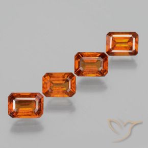 Shop natural 4.73ct Orange moyen-foncé Grenat Hessonite gems, Octogone / coupe Émeraude, from Sri Lanka at GemSelect. In stock, global shipping!