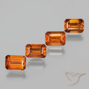 Shop natural 4.10ct Orange moyen-foncé Grenat Hessonite gems, Octogone / coupe Émeraude, from Sri Lanka at GemSelect. In stock, global shipping!
