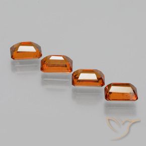 Shop natural 4.10ct Orange moyen-foncé Grenat Hessonite gems, Octogone / coupe Émeraude, from Sri Lanka at GemSelect. In stock, global shipping!