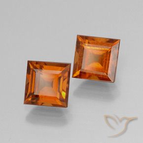 Shop natural 2.58ct Orange moyen-foncé Grenat Hessonite gems, Carré, from Madagascar at GemSelect. In stock, global shipping!