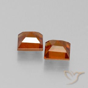 Shop natural 2.58ct Orange moyen-foncé Grenat Hessonite gems, Carré, from Madagascar at GemSelect. In stock, global shipping!